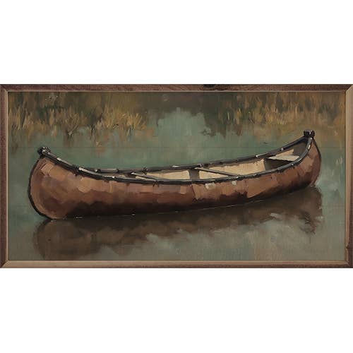 Old Canoe On The Water: 40x20